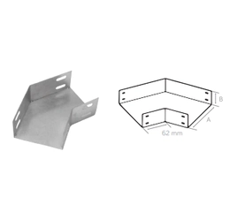 Curva horizontal 45°